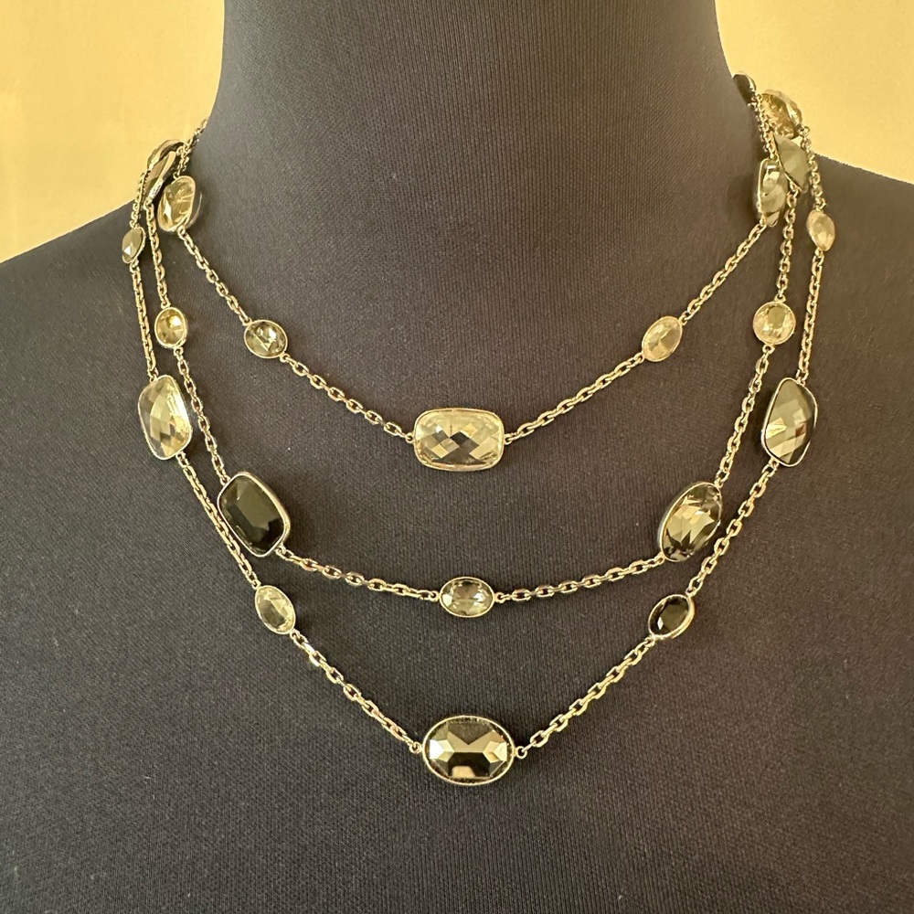 NWOT Swarovski Crystal Muti-Strand Necklace